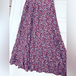 Zara wrinkle effect midi skirt